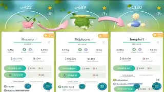 Pokemon GO: Evolving HOPPIP to JUMPLUFF with Acrobatics [Community Day February 2022]