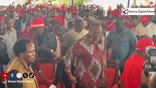 Cheers as Uhuru Kenyatta arrives at Thika greens for a consultative meeting with Jubilee members