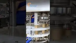 Nail Free Glue Tube seamer Machine , Automatic Paper can flanging seaming Machine,Can flanger sealer