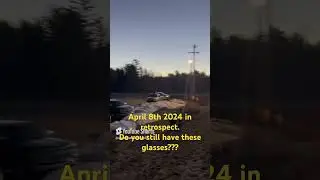 April8th #2024 in retrospect #eclipseglasses #eclipseviewing #canada #america #viralvideo #viralshor