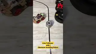 Line Follower with Obstacle Avoiding Robot
