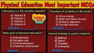 Physical education Past Paper Games related Mcqs | Past Paper Repeated question with answers