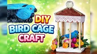 Beautiful Sparrow Deco Cage Craft | Easy Home Decor with Recycled Material| Stunning Bird Cage Craft