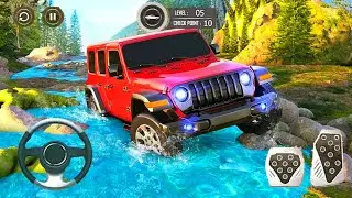 Hill Climb Offroad SUV Jeep Driving Games: River Side Jungle Drive Mode #2 | Android iOS Gameplay