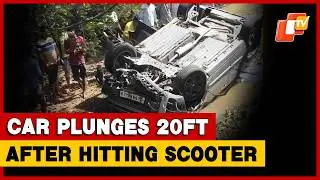 Car Plunges 20ft Off Bridge After Hitting Scooter On NH-18 In Odisha&rsquo;s Baripada, 2 Critical