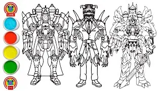 Skibidi toilet trang t&ocirc; m&agrave;u/How to Color Titan Clockman/Titan Clockman Coloring pages/NCS Release