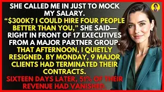 She Called Me In Just to Mock My Salary—My Resignation Shook the Whole Company.