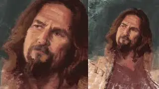 Jeff Bridges AKA &ldquo;The Dude&rdquo; Big Lebowski Procreate Digital Portrait | LIQUIDMETHOD