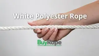10mm White Polyester Rope Demo | BuyRope