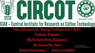 ICAR Recruitment 2021 | ICAR Vacancy | BE/B.Tech/B.Sc/Diploma | ICAR notification Latest Job Updates