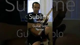 Santeria guitar solo tutorial #sublime #reggae #punkrock #blues #musiclessons #guitarsolo #guitar