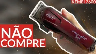 Kemei 2600 VALE A PENA? Opinião SINCERA! (Maquina de cortar cabelo)