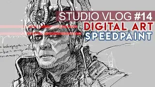 Studio VLOG 14: John Arcilla Portrait Digital Speedpaint