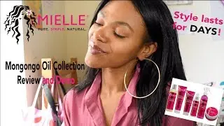 Mielle Organics Mongongo Oil Product Line Review | Flat Iron Natural Hair Tutorial