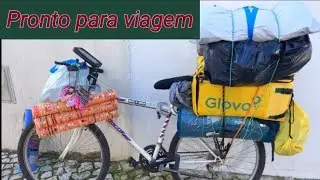 Viagem de bicicleta,começando a viagem de bike pela Europa 🇵🇹