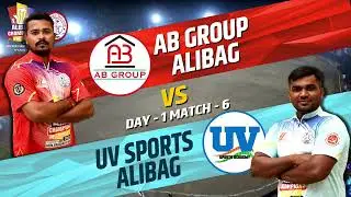 AB Group alibag VS UV sports alibag  | MATCH 6 | DAY 1 | ACT 2025