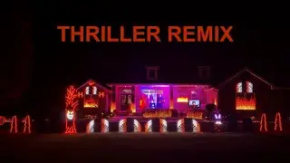 Michael Jackson &ndash; Thriller (Techno Remix) | Halloween Pixel Light Show | Wicked Willow Brook Lights