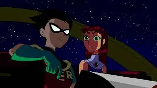 Teen Titans - Robin and Starfire Fireworks Scene (Greek Fandub)