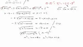 Iracionalne jednadžbe , korijeni , matematika 1 , zbirka potpuno riješenih zadataka