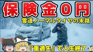 【絶対やめろ】雪道ノーマルタイヤで事故→「保険金0円」の絶望。逮捕のリスクと命を守る冬装備を徹底解説　#スタッドレスタイヤ #関越自動車道 #スノーソックス