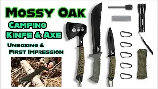 Mossy Oak Camping Knife & Axe Set Unboxing