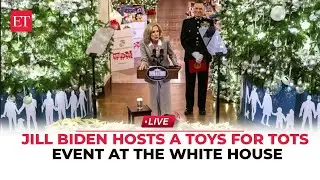 First Lady Jill Biden hosts a Toys for Tots event at the White House