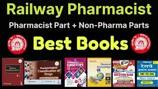 Best Books for Railway Pharmacist Exam | Books for Govt Pharmacist exam preparation