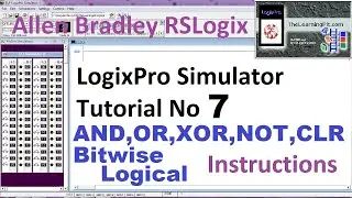 LogixPro Simulator Tutorial No 7 |  Bitwise Logical Instructions | PLC Training   | PLC Free Course