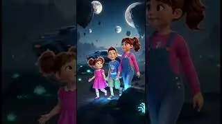 Kids See an Alien for the First Time 👽✨ #kidsstories #shortsfeed