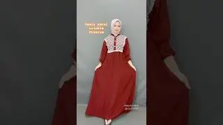 Gamis yurai bahan crinkle bikin tampilan cantik