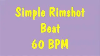 Drum Loops for Practice Rimshot with 60 bpm