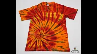 Offset Spiral Tie Dye Shirt With Dark Accents [Spooky Spiral #8]