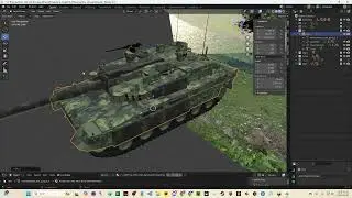 K2 Black Panther Tracks movment test. Blender Project