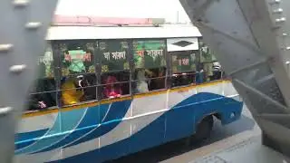 9 Coaches Dankuni Sealdah Local Passing Famous Bally Rail Bridge