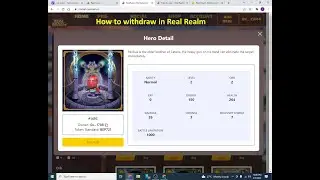 How to Withdraw in Real Realm | How to Buy nft in Real Realm | How to get NFT hero in Real Realm