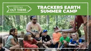 Learning survival skills with Trackers Earth summer camp