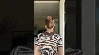 EASY FRENCH TWIST USING A LARGE HAIR PIN