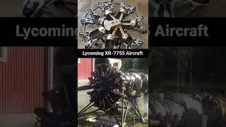 lycoming XR7755 cylinder Aircraft Radial engine work principle #technology #automobile #aircraft
