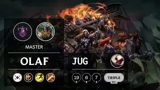 Olaf Jungle vs Lee Sin - KR Master Patch 9.18