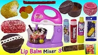 Magical Lip Balm Mixer 3! Turns Candy into Lip Gloss! Twinkies Twizzlers Cry Baby Bubble GUM! FUN