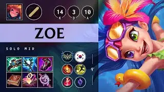 Zoe Mid vs Talon - KR Challenger Patch 25.06