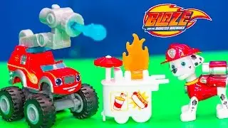 Unboxing the Blaze and the Monster Machines Monster Truck Fire Truck