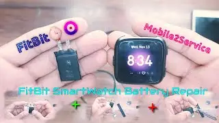 FitBit Smartwatch Repair Battery Fix #mobile2service #asmr #repair #fitbit  #smartwatch #refurbish