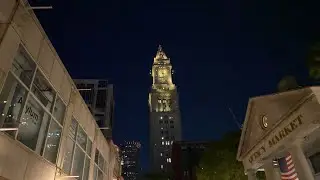 QUINCY MARKET AT NIGHT BOSTON MASSACHUSETTS day 5 road trip