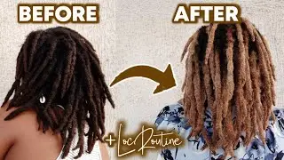 Dyeing My Locs GOLDEN BROWN + Loc Moisture Routine