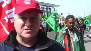 RMT: Protest in France against European Union rail liberalisation (13.4.10)