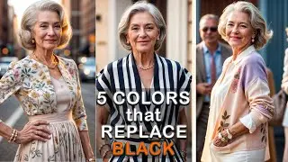 5 Colors that REPLACE BLACK | How to be ELEGANT Over 60
