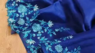 pure Organza sarees with cutwork //#saree #pureorganza #trending #new #festival