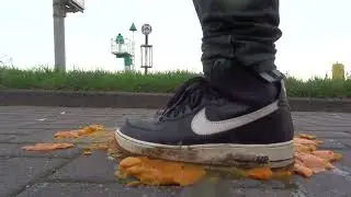 Nike Air Force One (AF1) food stomp, trample mandarins