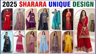 Latest Designer Fancy Sharara Garara suit design 2025/ Partywear sharara suit